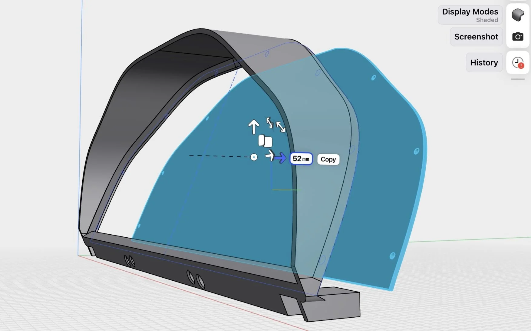cluster gauge CAD shapr3d modular design