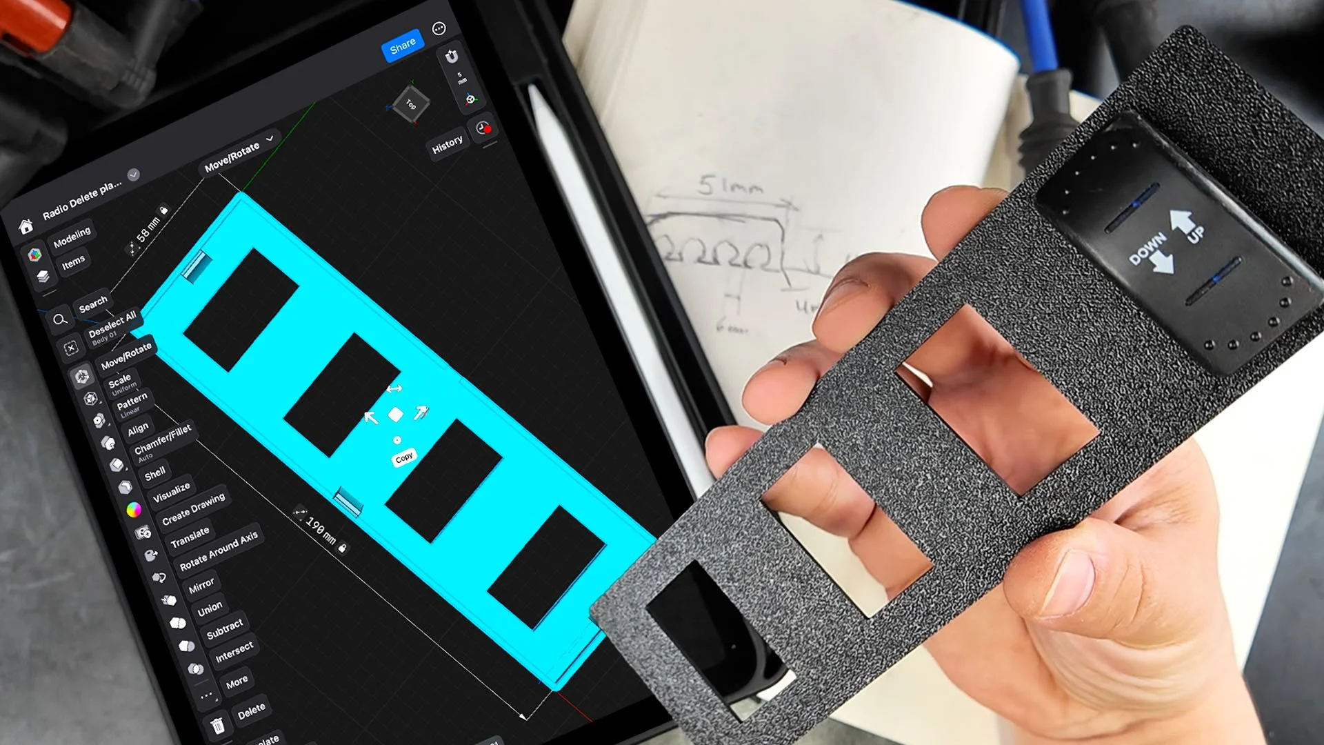 3D PRINTED RADIO DELETE