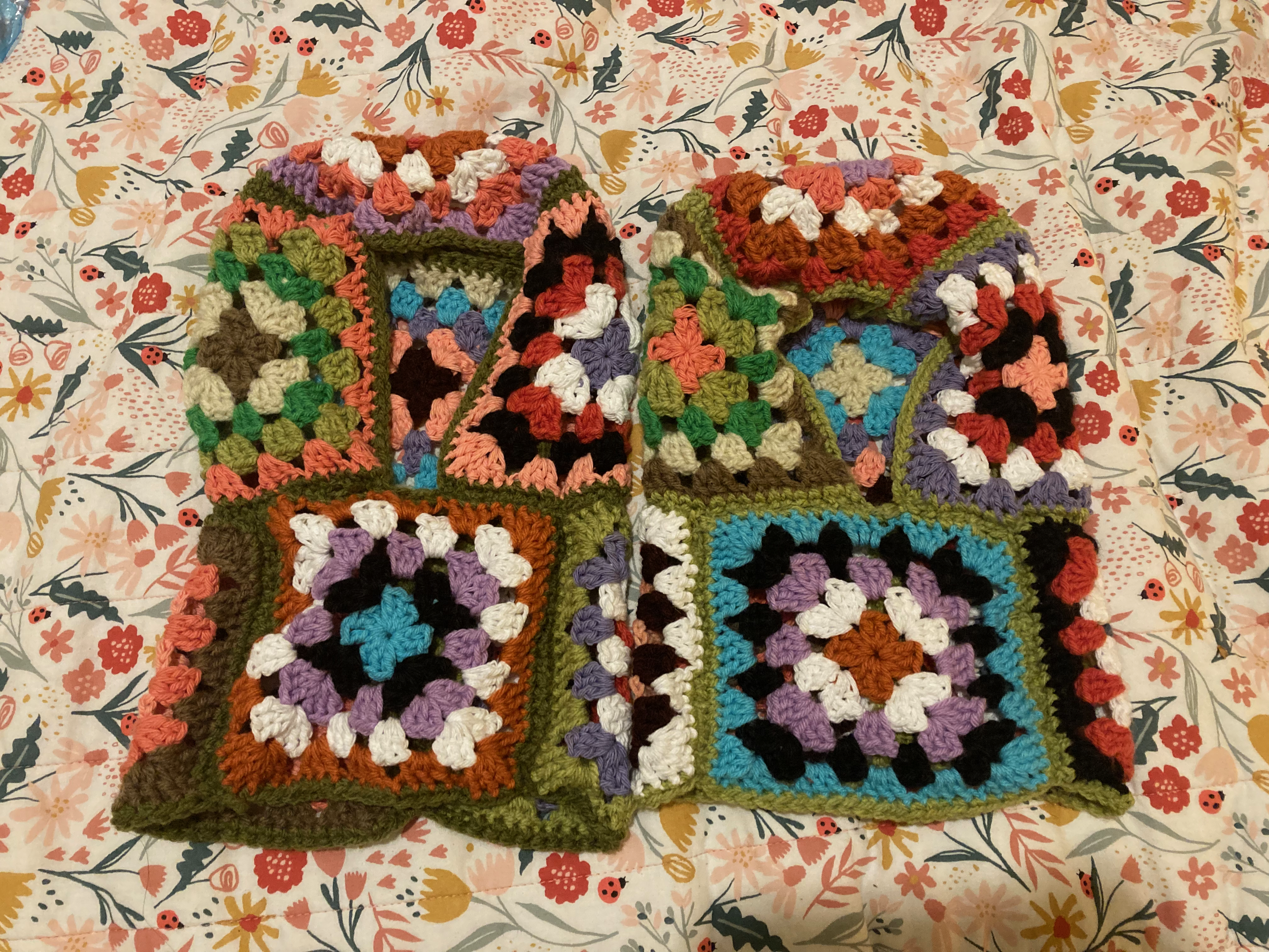 coordinating granny square balaclavas inspired by raine (@sissyhankshaw on tiktok) | made in january 2022