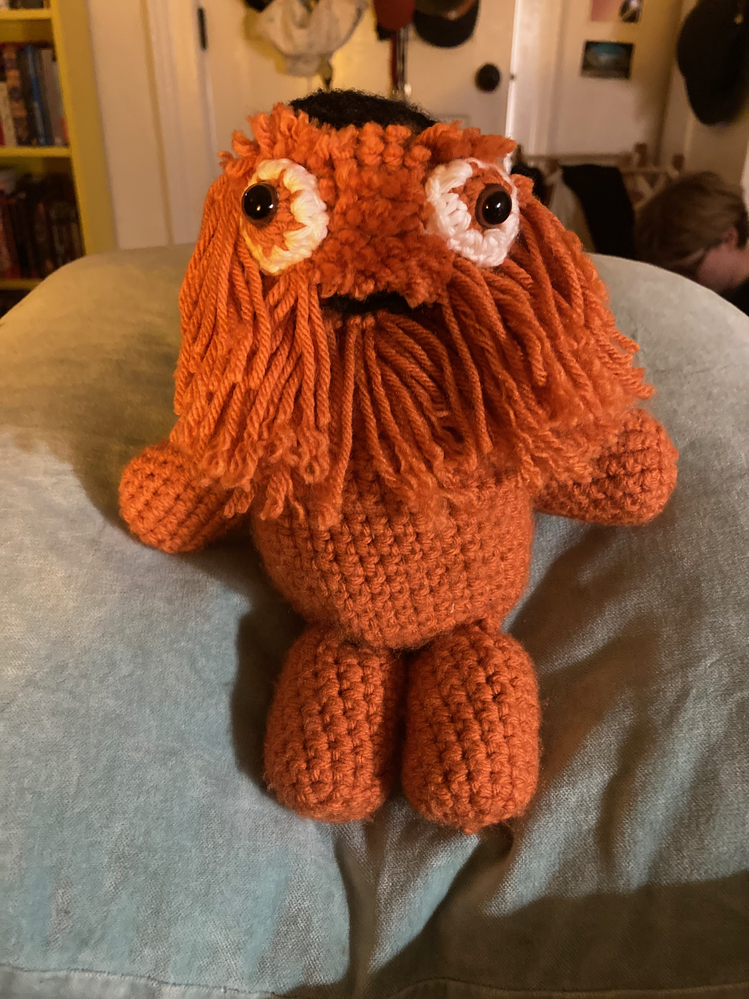 gritty plushie made in december 2021 | 

knitty gritty doll pattern by liz peltola