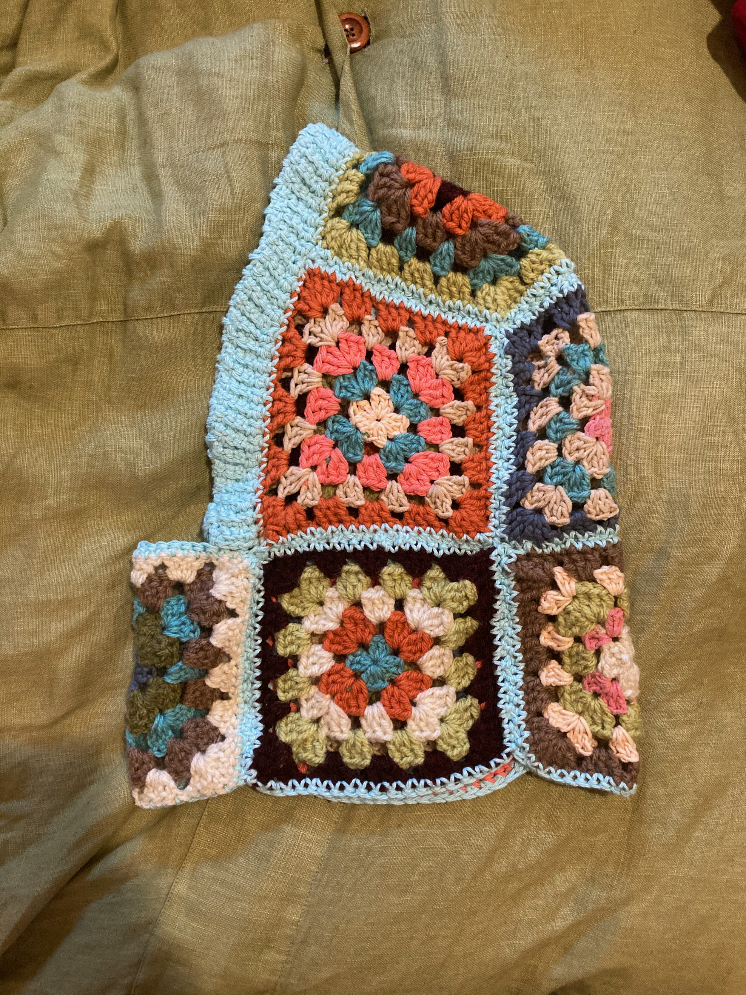 granny square balaclava inspired by raine (@sissyhankshaw on tiktok) | made in december 2021