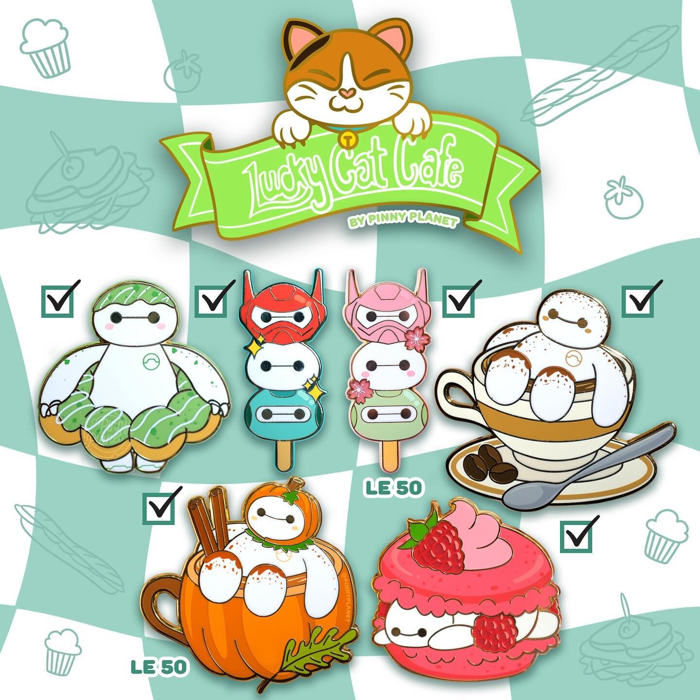 Lucky Cat Cafe Update☕️✨
&bull;
Hello everyone! Thank you to those of you patiently waiting for my Lucky Cat Cafe series to return! 🥺🙏🏽 I&rsquo;m hoping to continue the monthly Baymax pin releases in May! And to hold us off until then, I&rsquo;m w