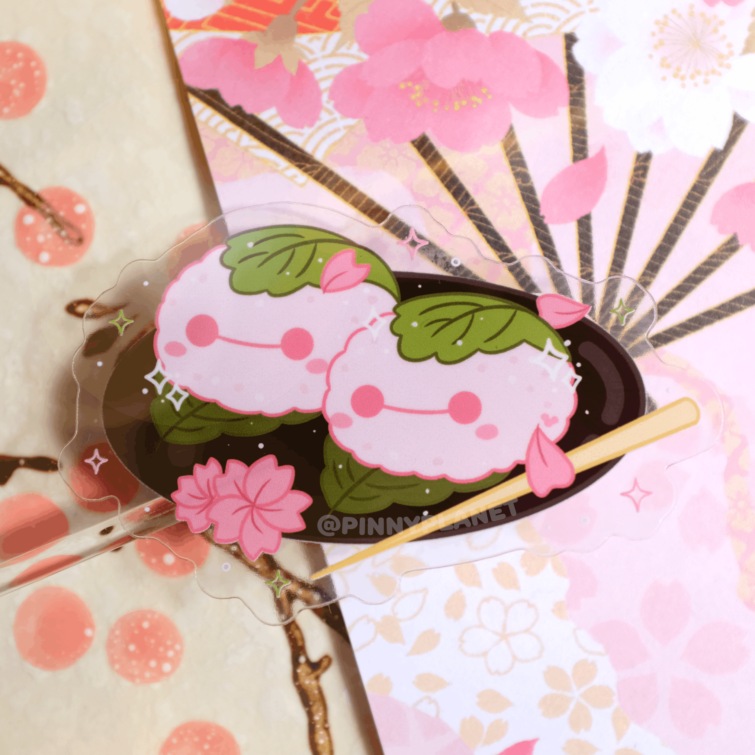 Lucky Cat Cafe: Sakuramochi Sticker