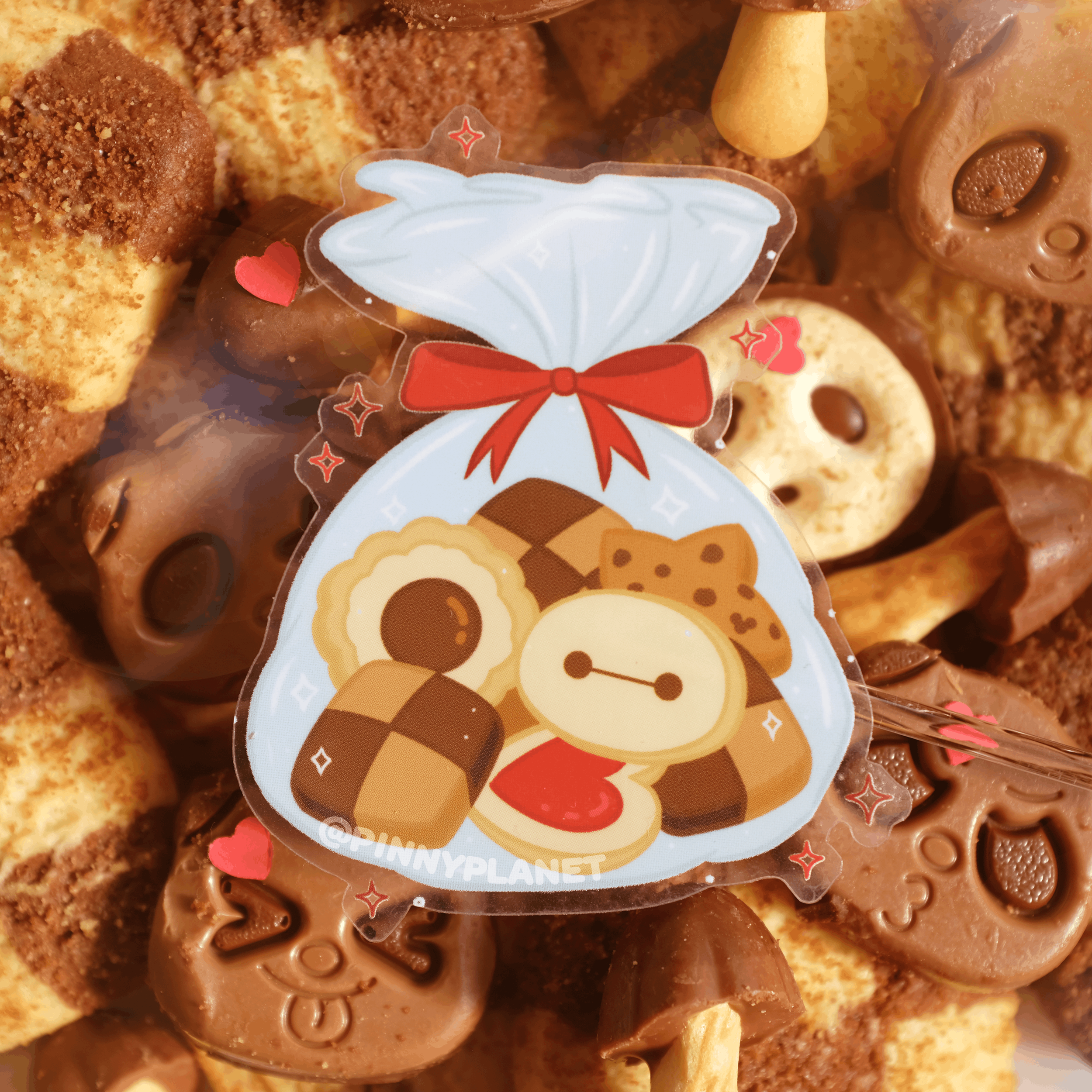 Lucky Cat Cafe: Sweet Treats (Red) Sticker