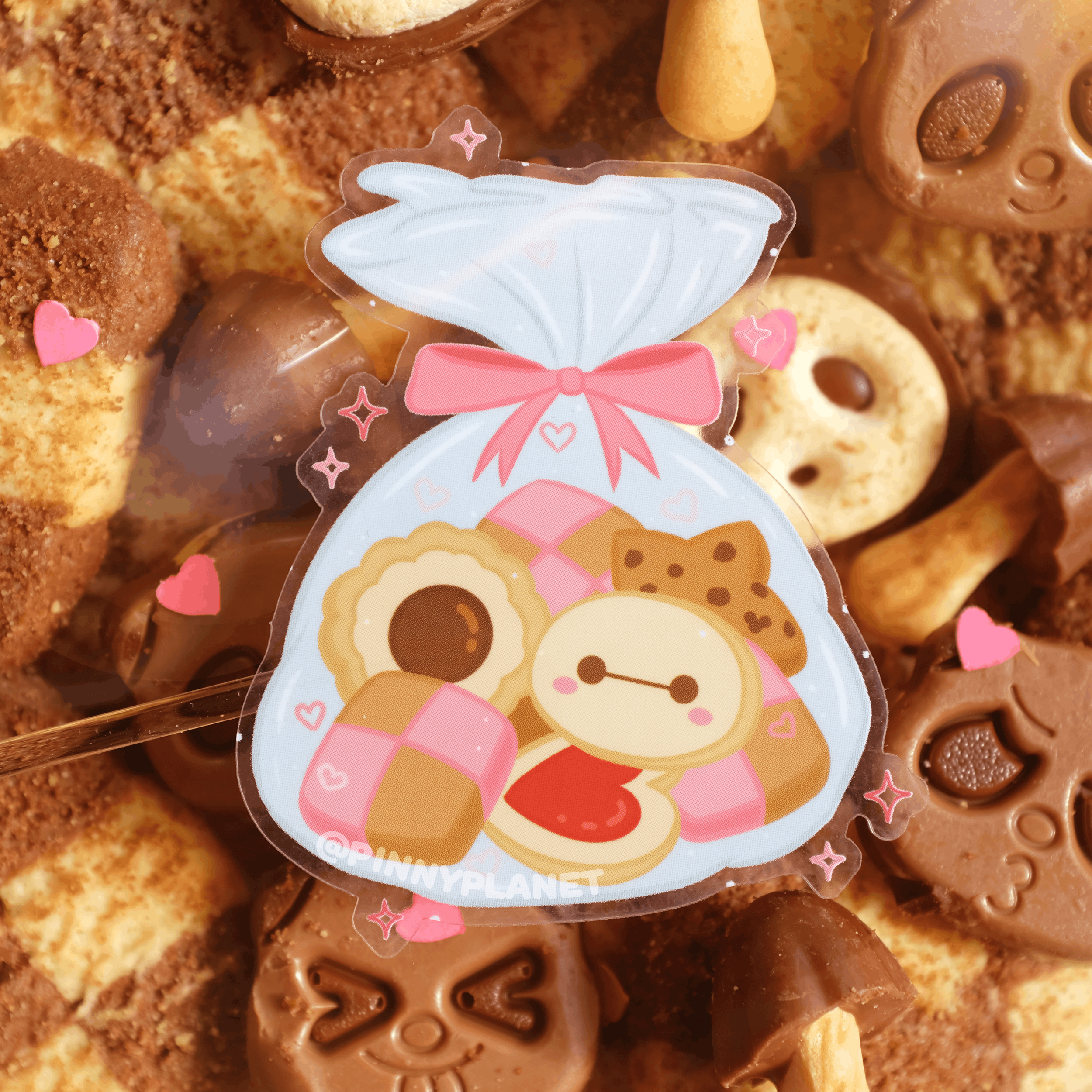 Lucky Cat Cafe: Sweet Treats (Pink) Sticker