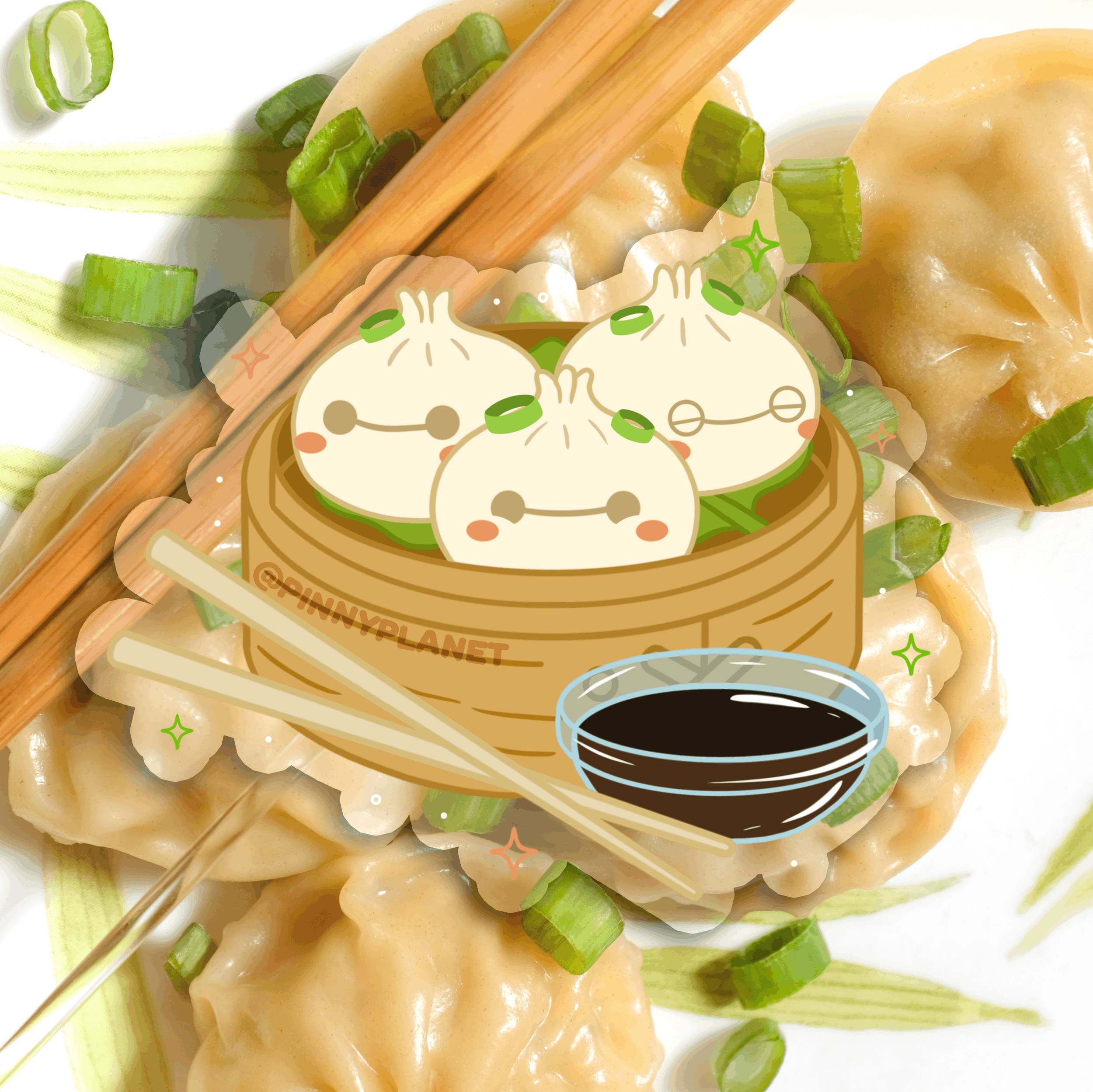 Lucky Cat Cafe: Xiaolongbao Sticker