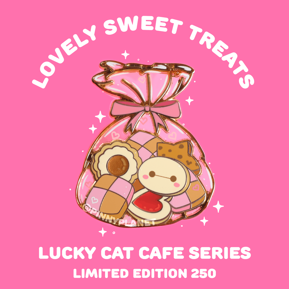 Lucky Cat Cafe: Lovely Sweet Treats (Pink) LE 250 🩷 — Pinny Planet