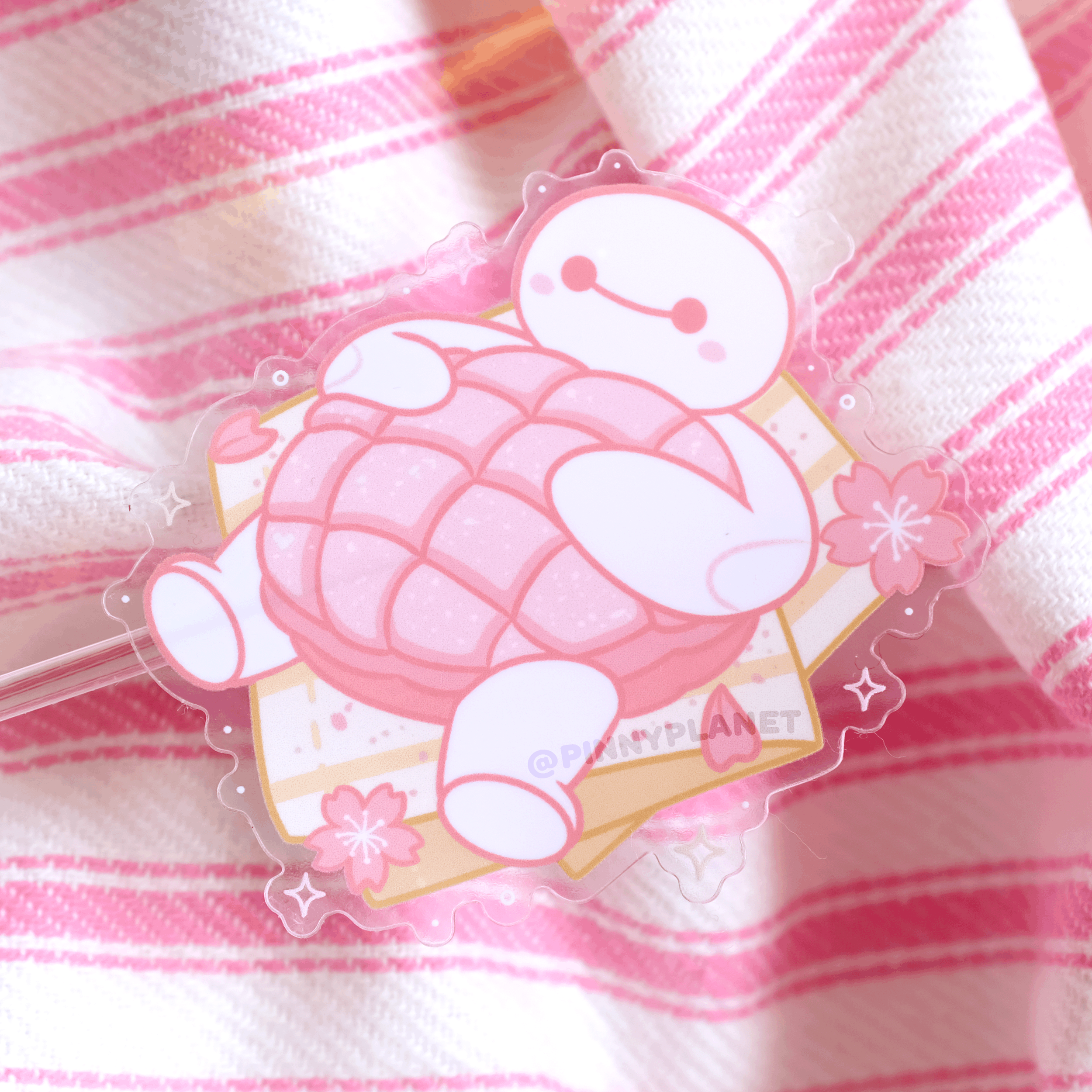 Lucky Cat Cafe: Pink Melon Pan Sticker