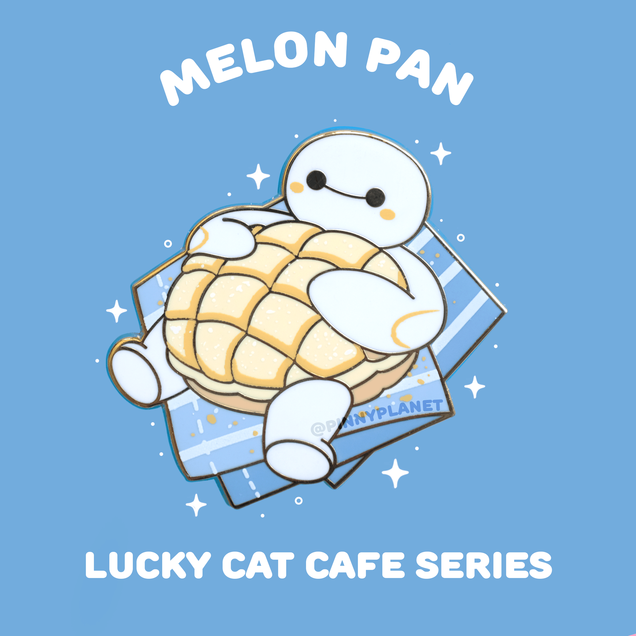 Lucky Cat Cafe: Melon Pan Pin 🩵