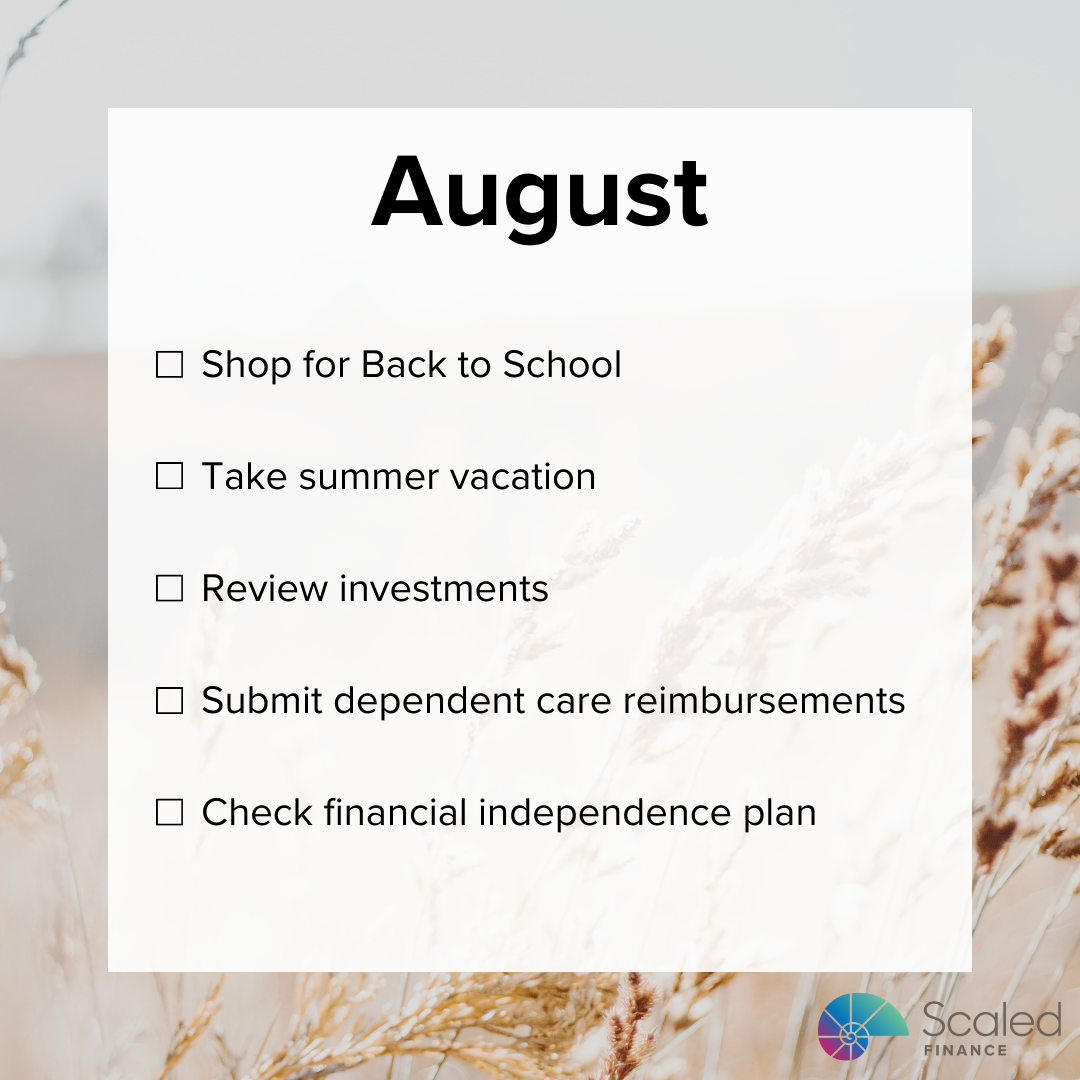 What Financial Steps Might Tech Professionals Take in August?