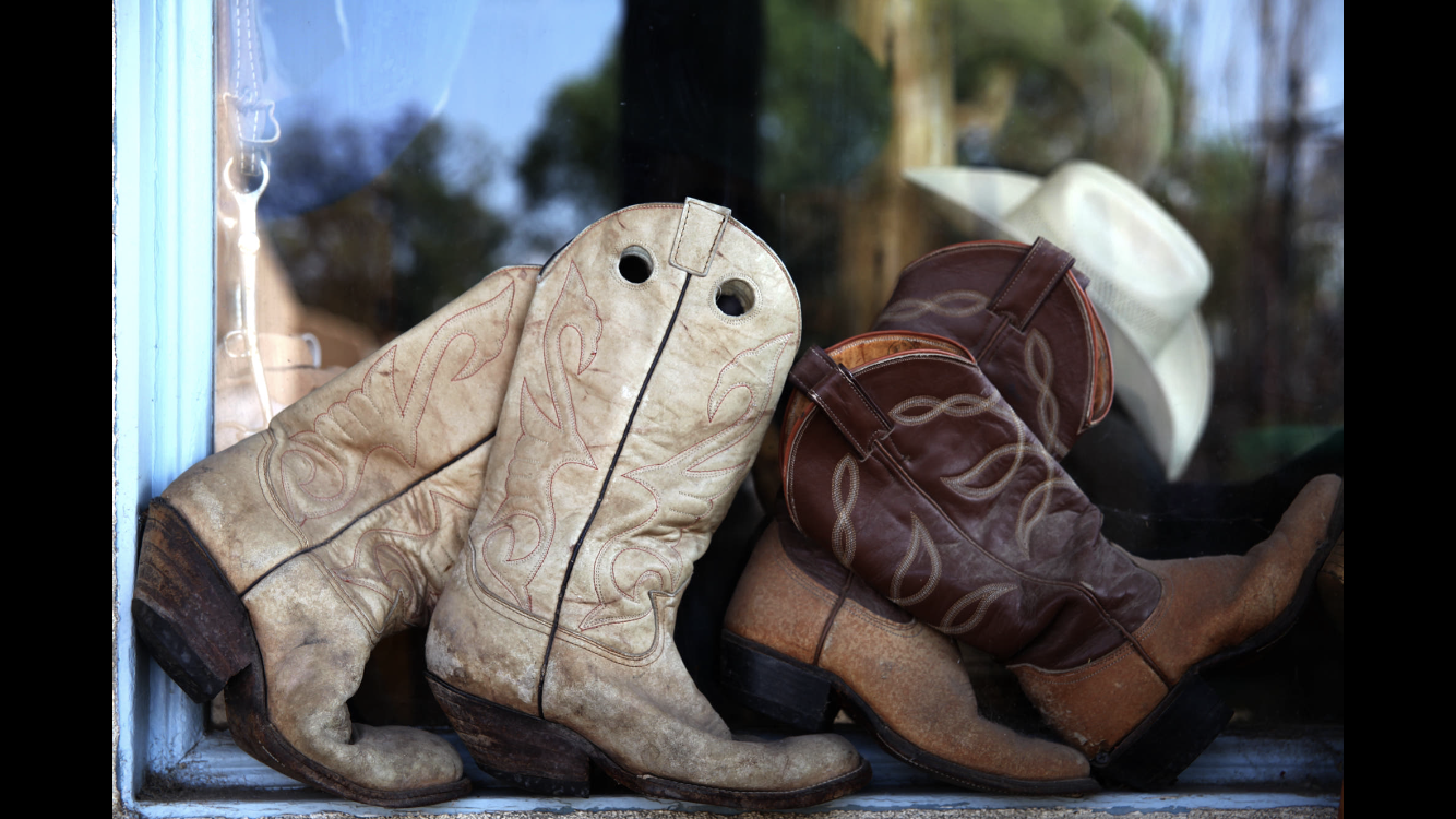 Boots in a Window
