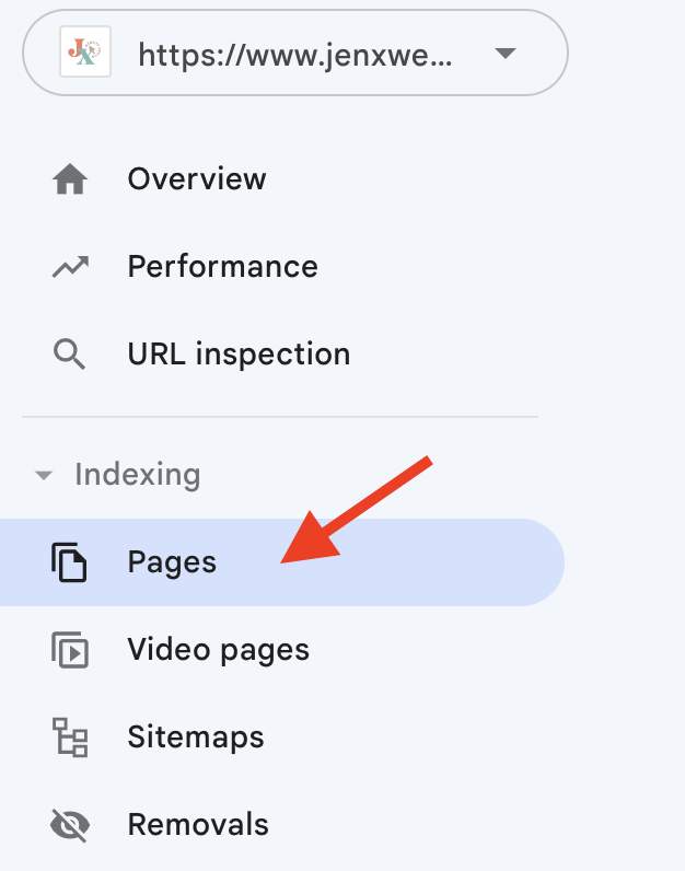 Select Pages in Google Search Console
