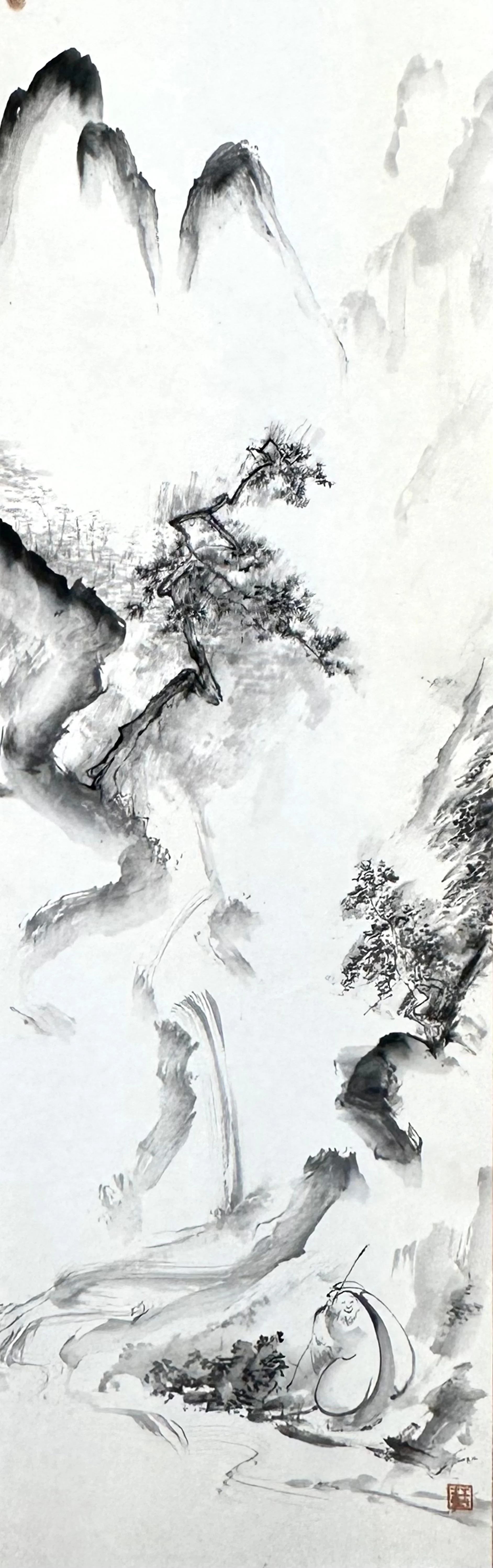 Sage Wandering in the Mountains