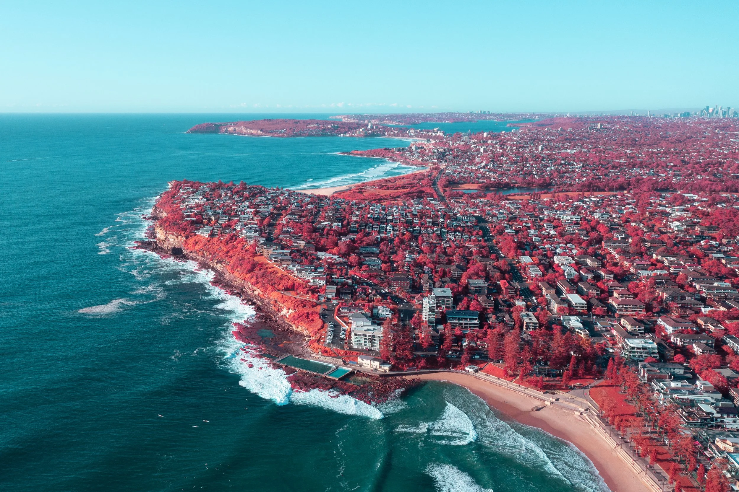 Dee Why Headland in Infrared