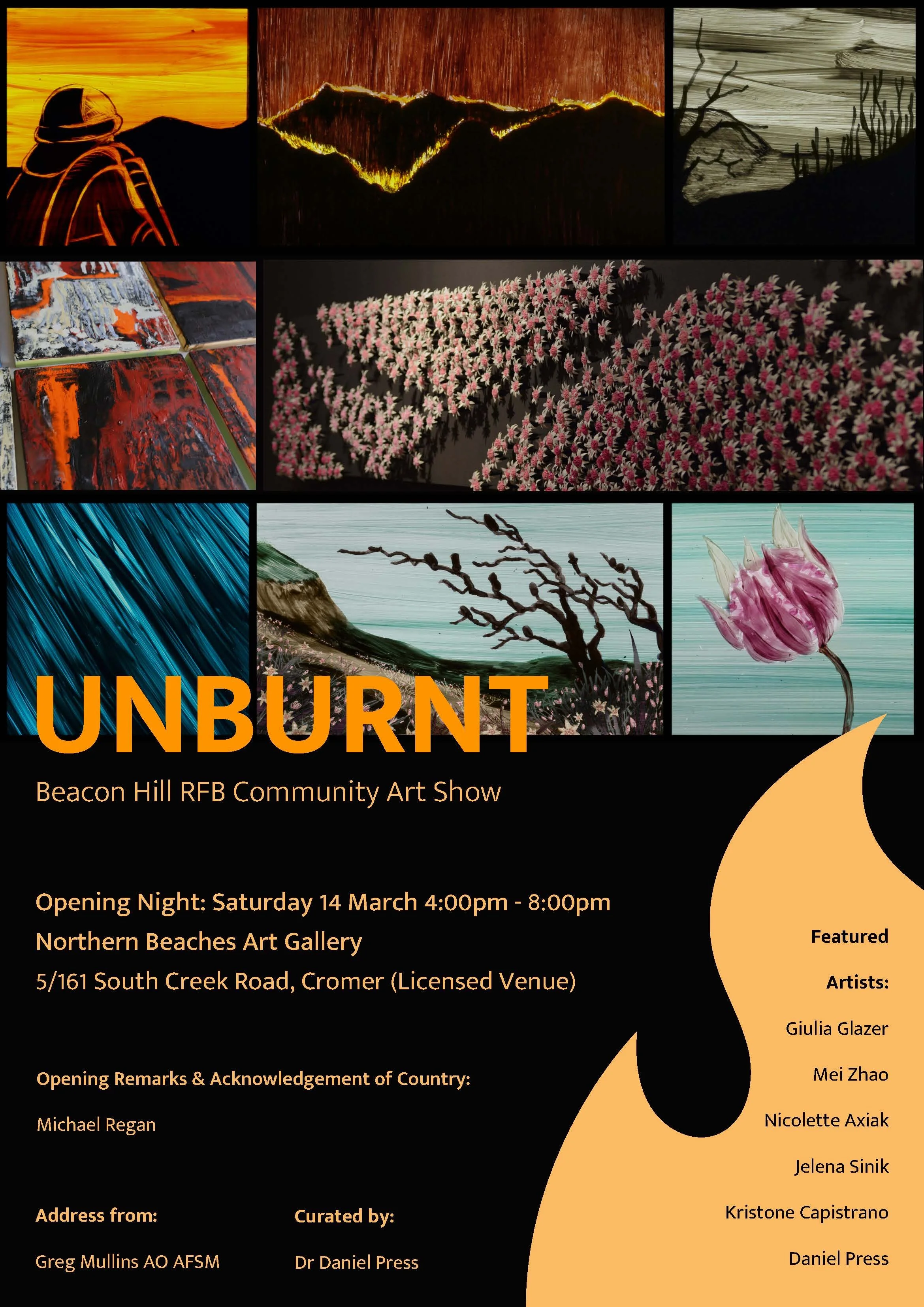 Unburnt - Art Exhibition at Northern Beaches Gallery