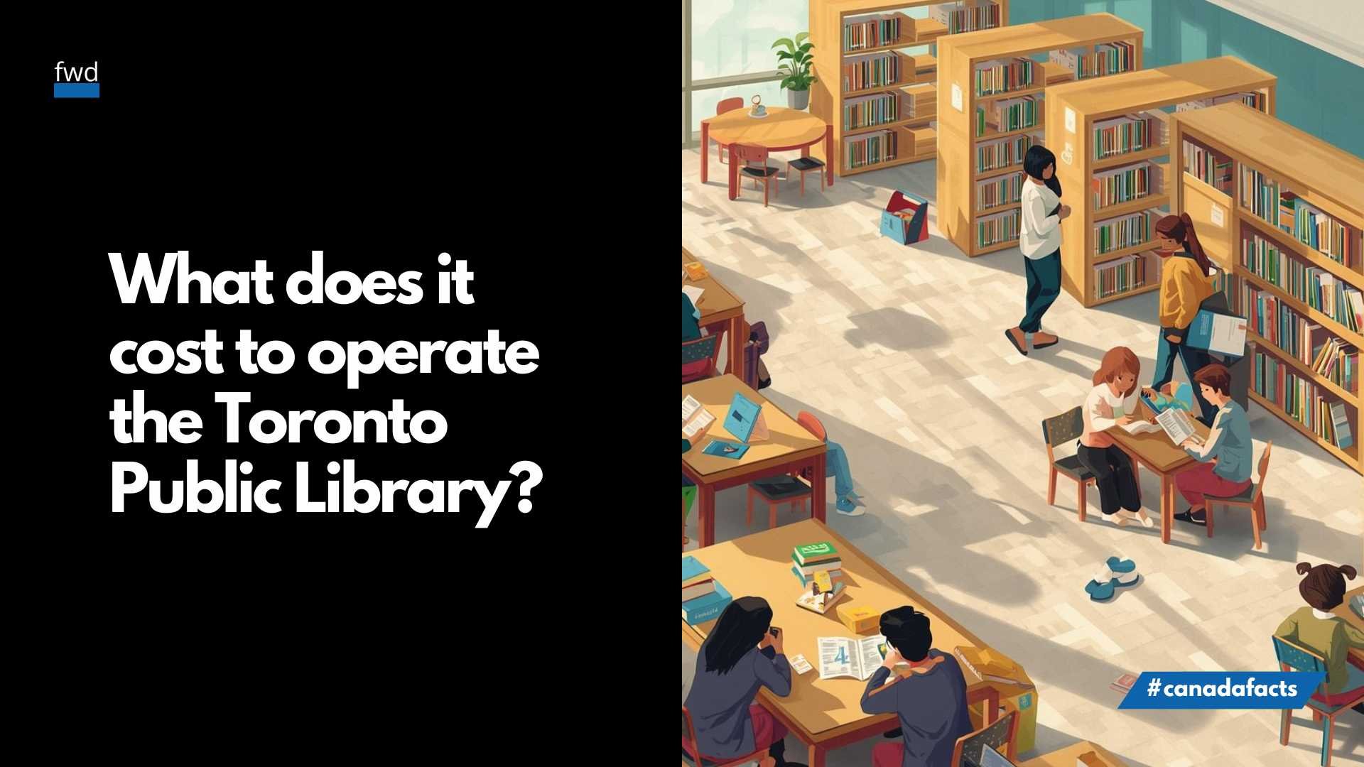 What does it cost to operate the Toronto Public Library?