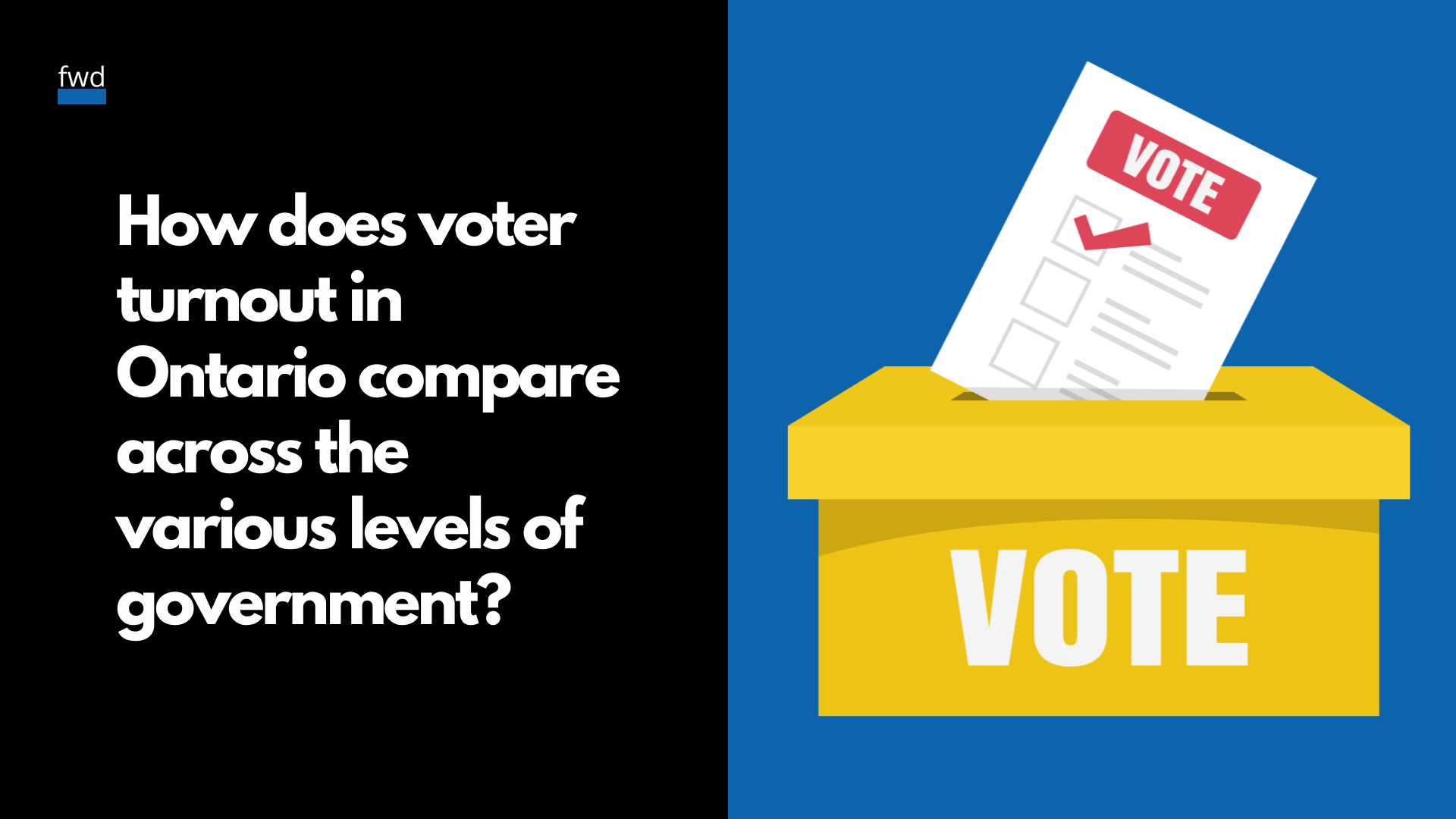 How does voter turnout in Ontario compare across the various levels of government?
