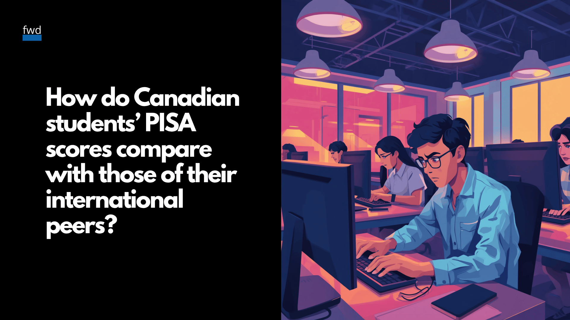 How do Canadian students’ PISA scores compare with those of their international peers?