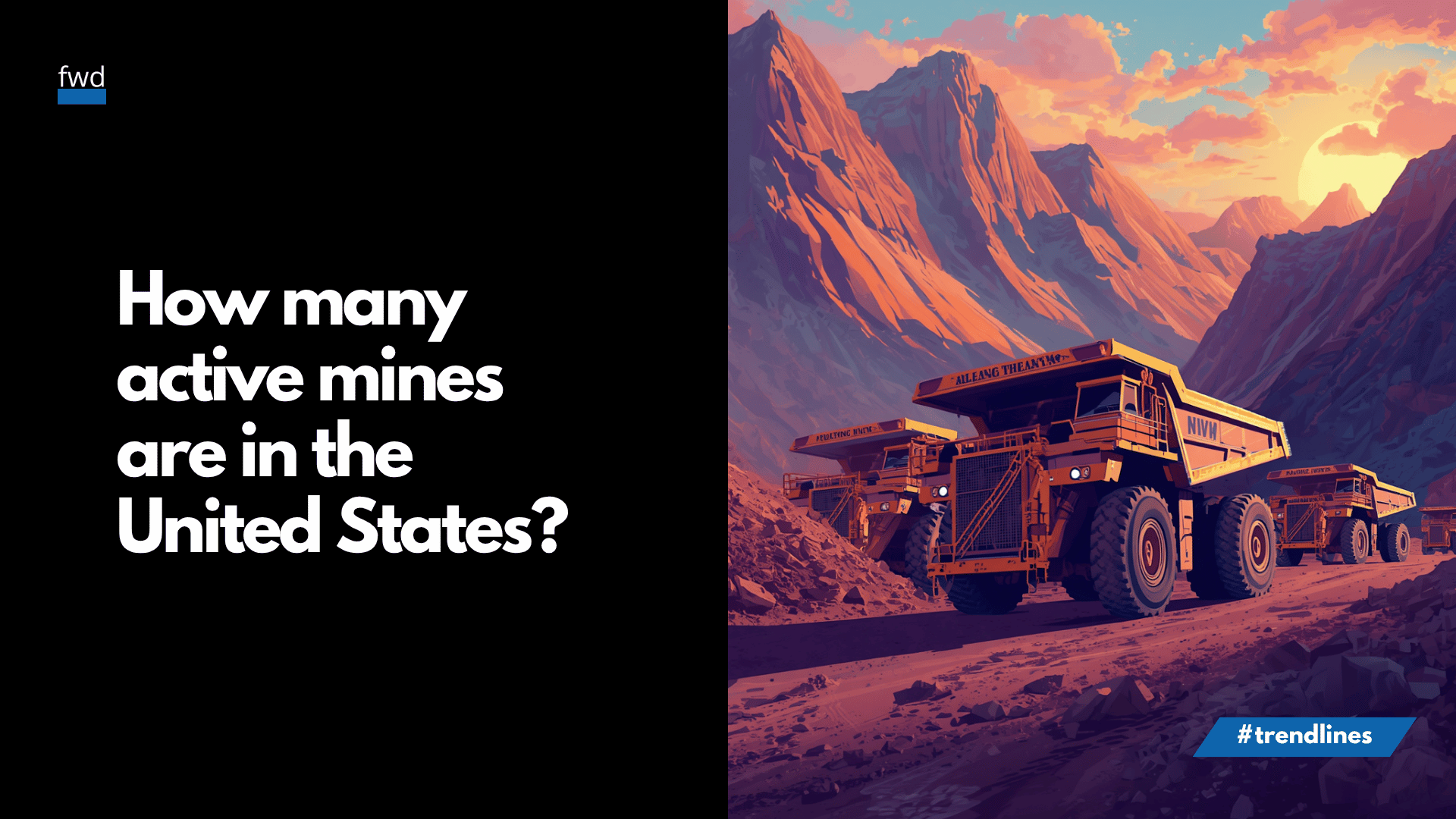 How many active mines are in the United States?