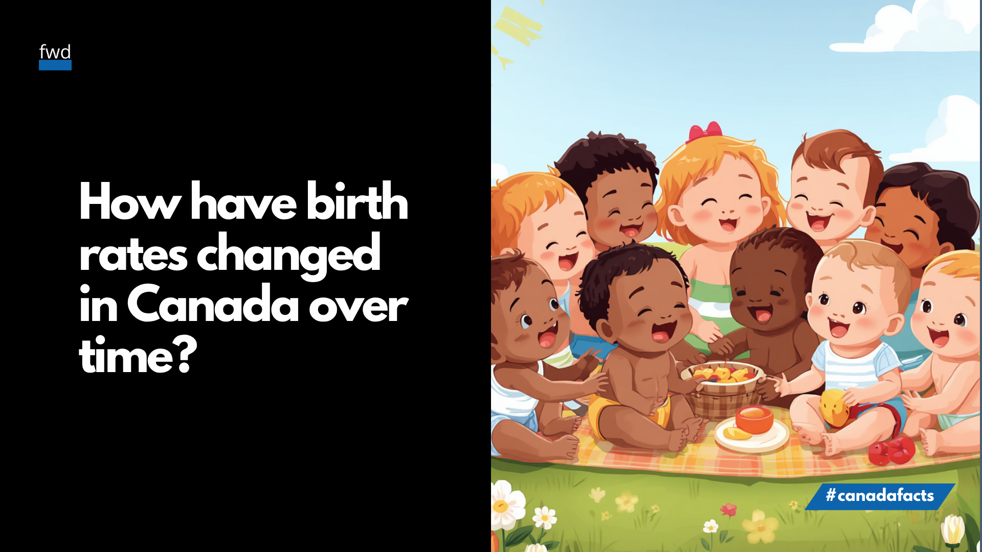 How have birth rates changed in Canada over time?