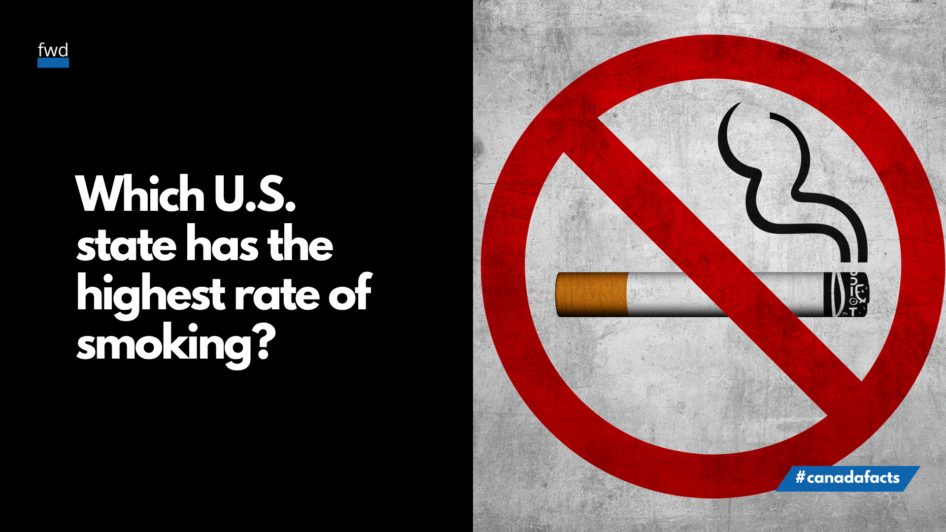 Which U.S. state has the highest rate of smoking? 
