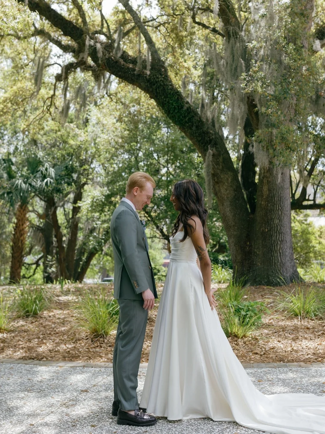 I love when a wedding gallery tells a complete story &mdash; before, during, and after. These three photos capture exactly that.

The first image, just before their ceremony, shows that quiet anticipation &mdash; the moment right before everything ch
