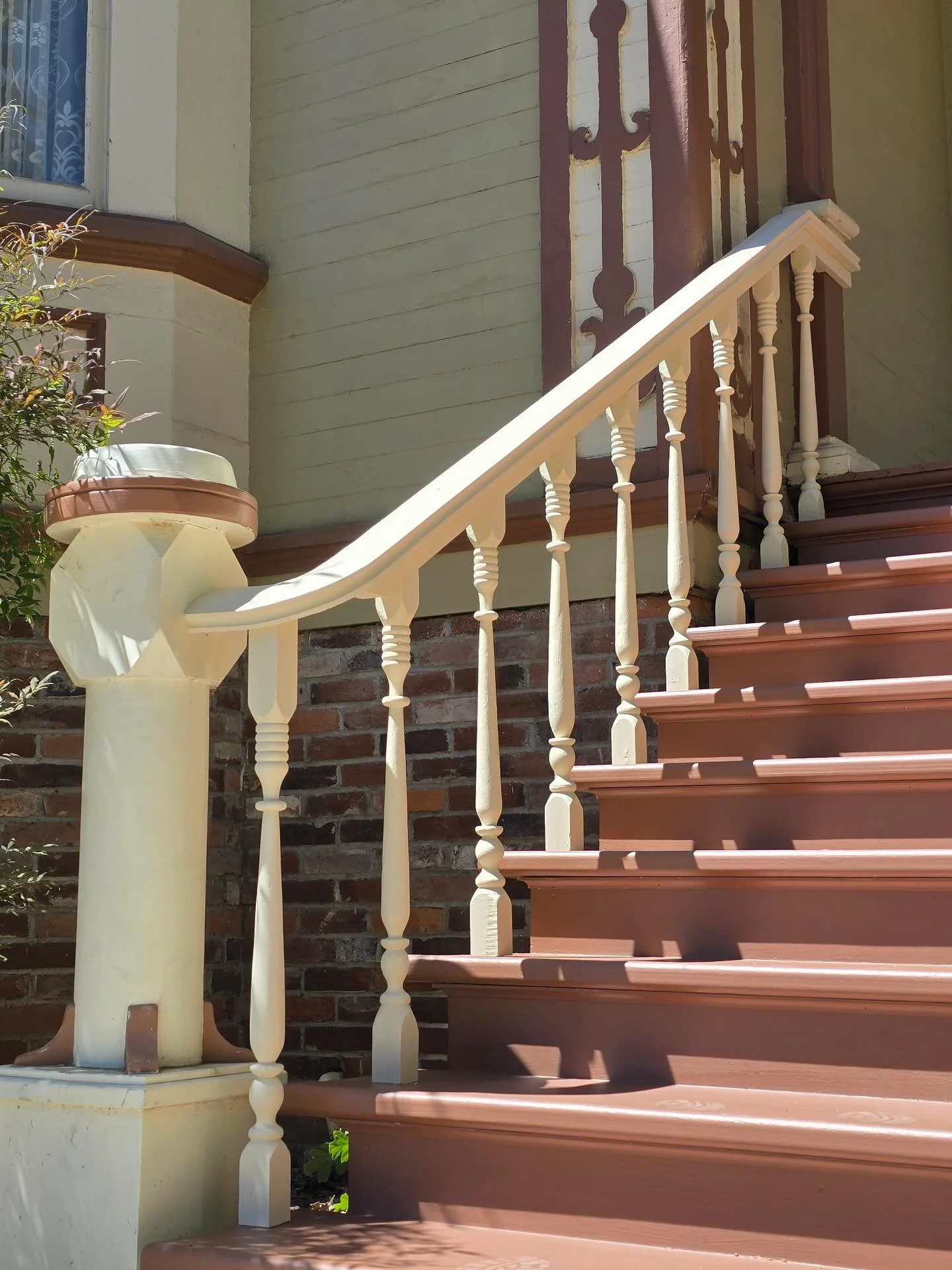 Ryals Design Build was honored by the opportunity to restore the Moyer House front porch! Custom turned balusters from an 1880’s photograph, three new chamfered columns, this was a carpenters Dream! #historic #historicarchitecture #carpentry #o