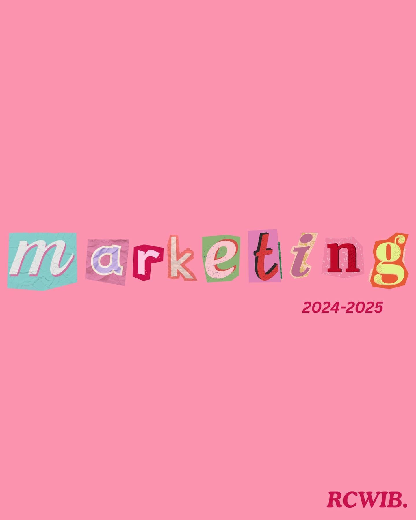 Introducing RCWIB&rsquo;s new Marketing team for 2024-2025. ✨💞
