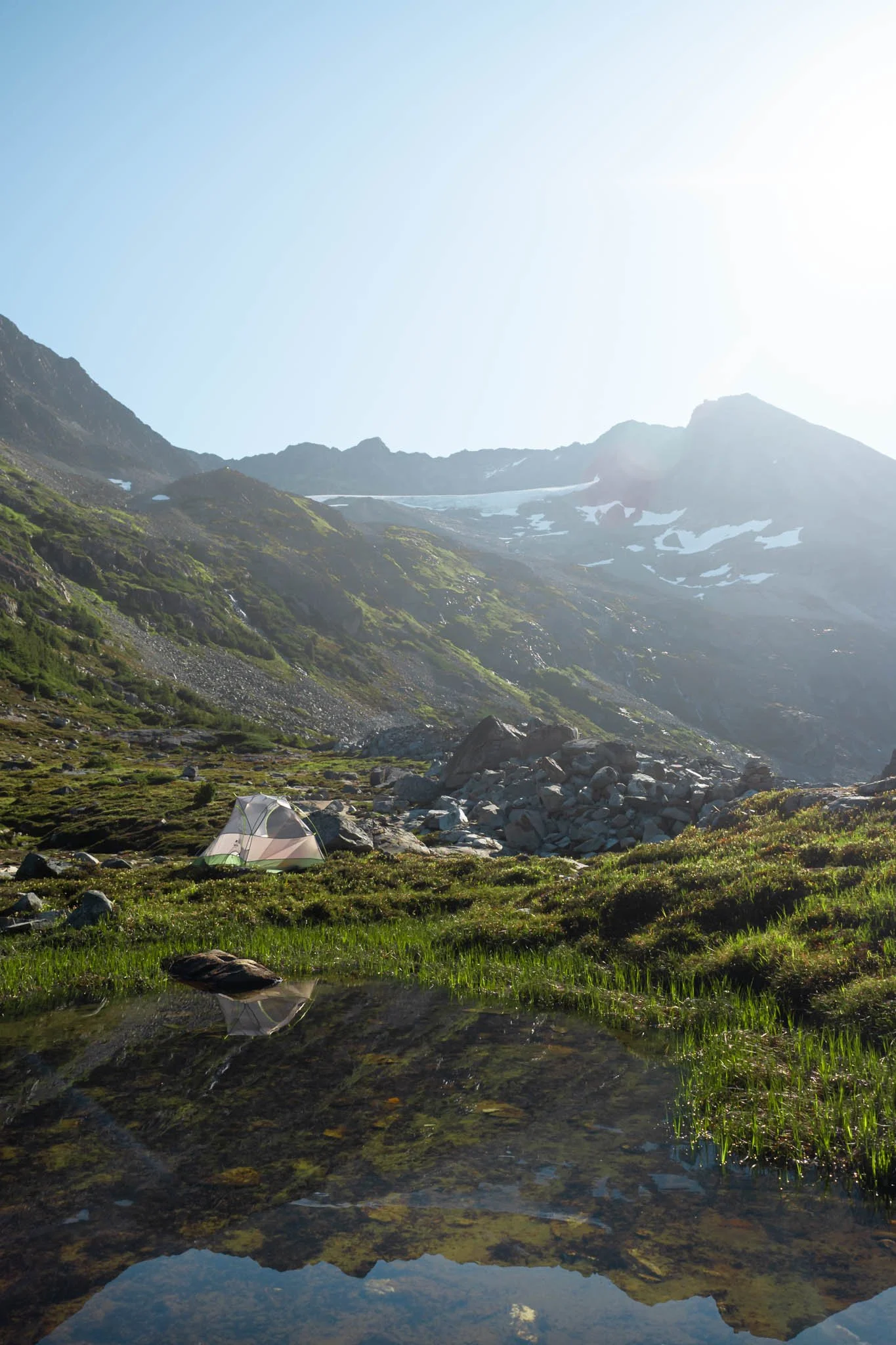Camping wedge Mountain Sunrise