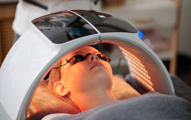 can you do red light therapy after microneedling