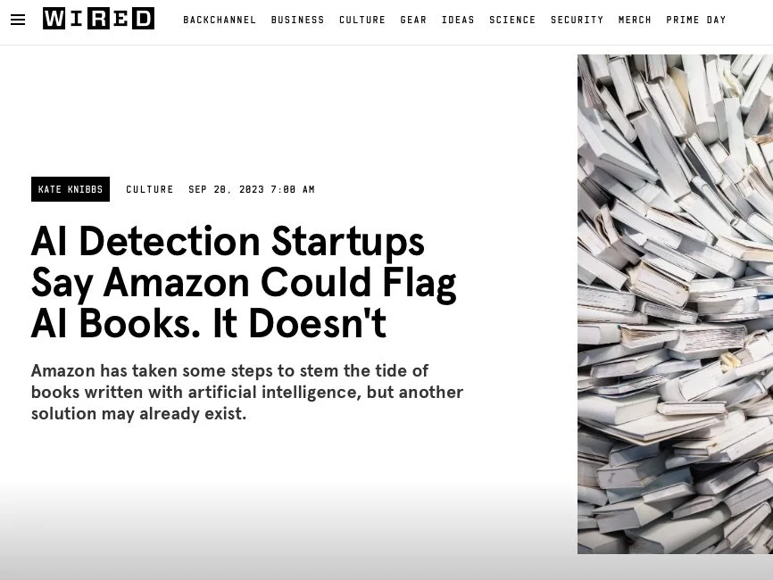 Wired falls for bogus claims of AI writing detector startups