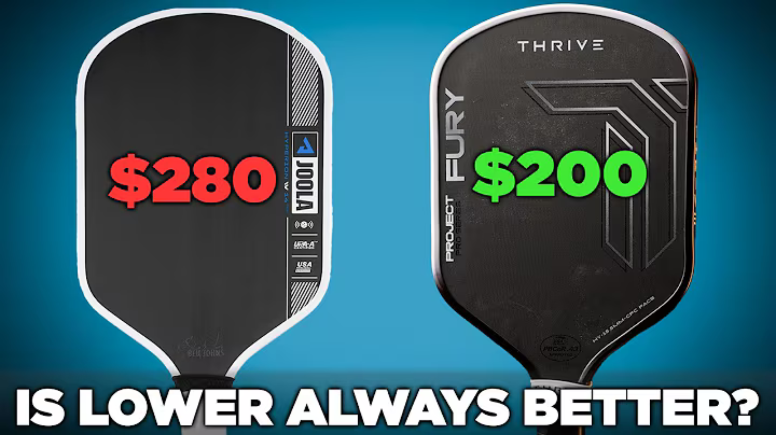 Thrive Project Fury First Impressions | A JOOLA Pro IV Clone?