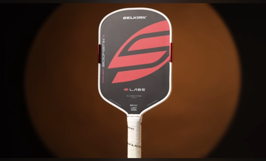 Selkirk Boomstik pickleball paddle displayed for comparison against the Ronbus Quanta