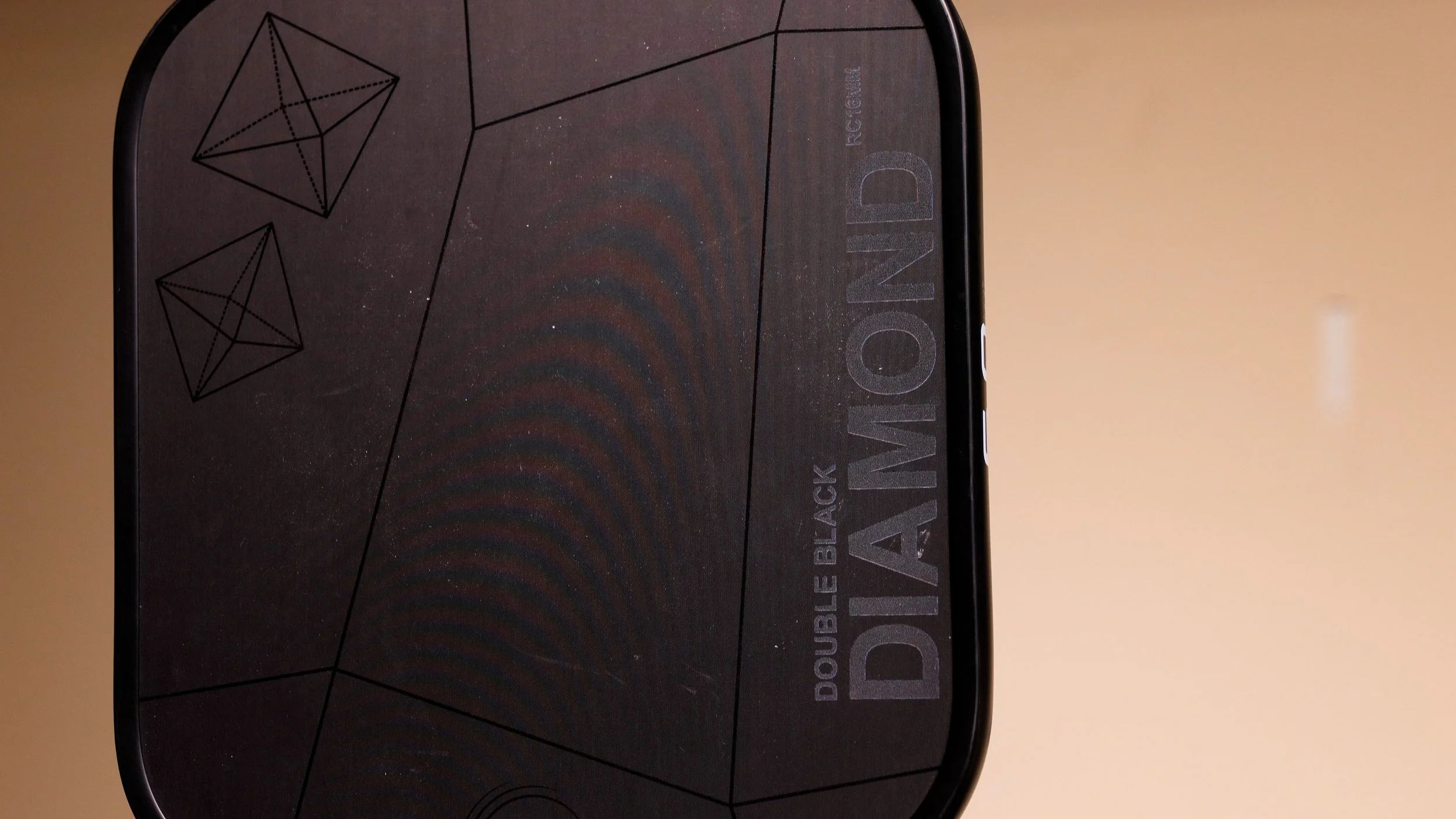 Six Zero Double Black Diamond pickleball paddle top-down view showing face design and Diamond branding