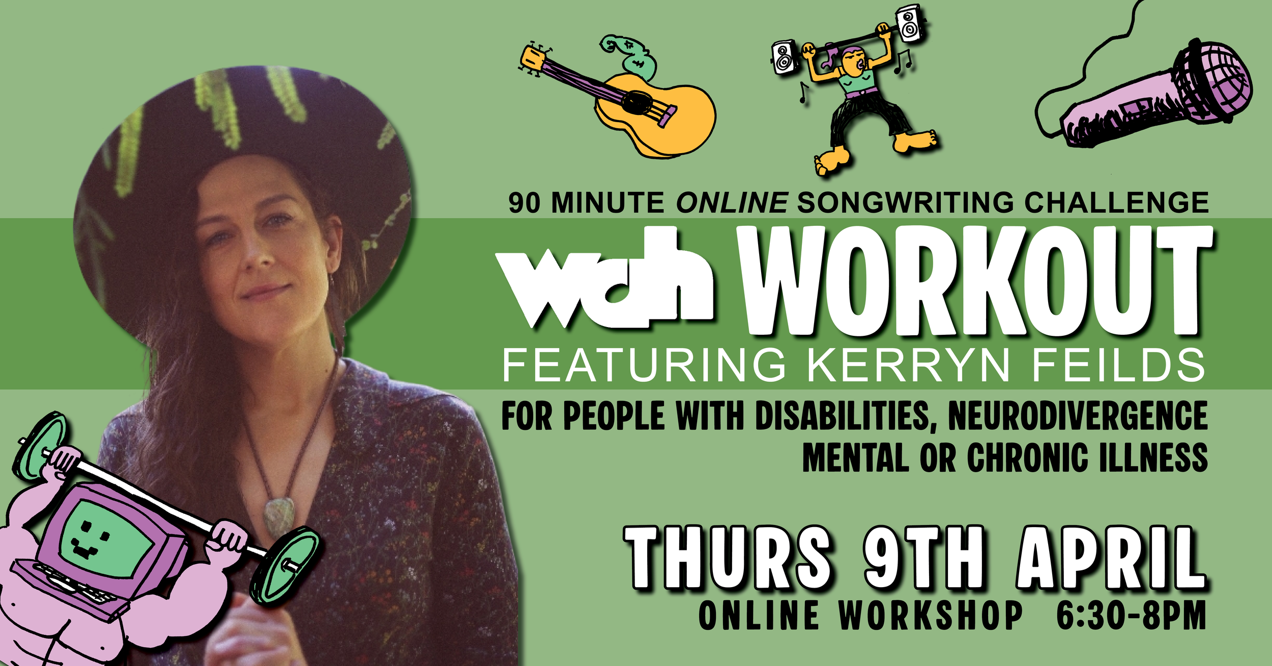WAH WORKOUT: 90-Minute Songwriting Challenge with KERRYN FIELDS