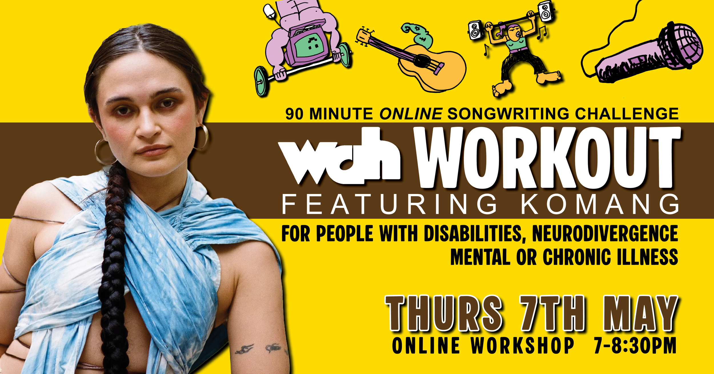 WAH WORKOUT: 90-Minute Songwriting Challenge with KOMANG