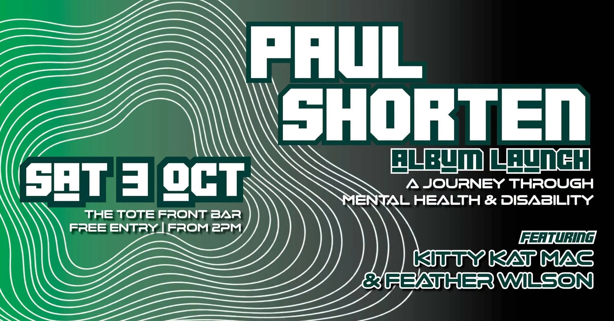 PAUL SHORTEN Album Launch | A Journey Through Mental Health &amp; Disability