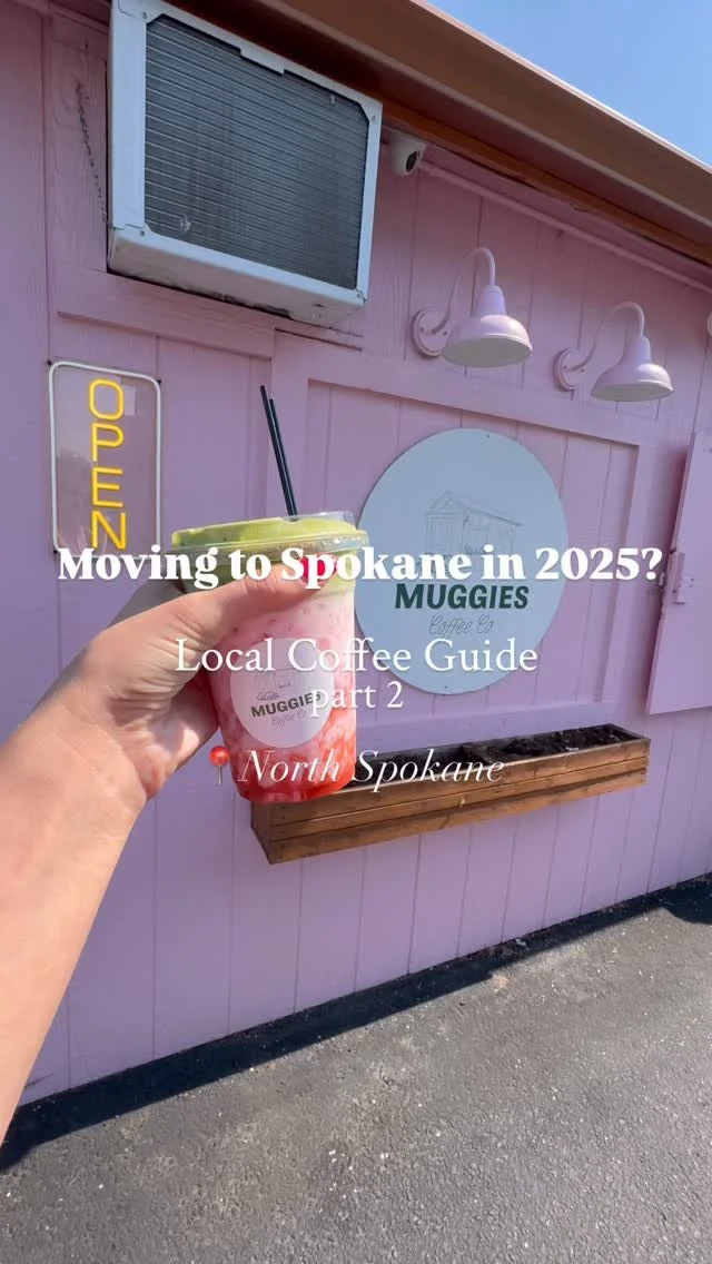 If you’re moving to Spokane in 2025, here’s your go-to guide to our favorite Northside coffee stands ββ¨
* Muggie’s Coffee – Convenient drive-thru, Mobile Coffee Bar for any event + FREE donuts every week for “Muggies Mo