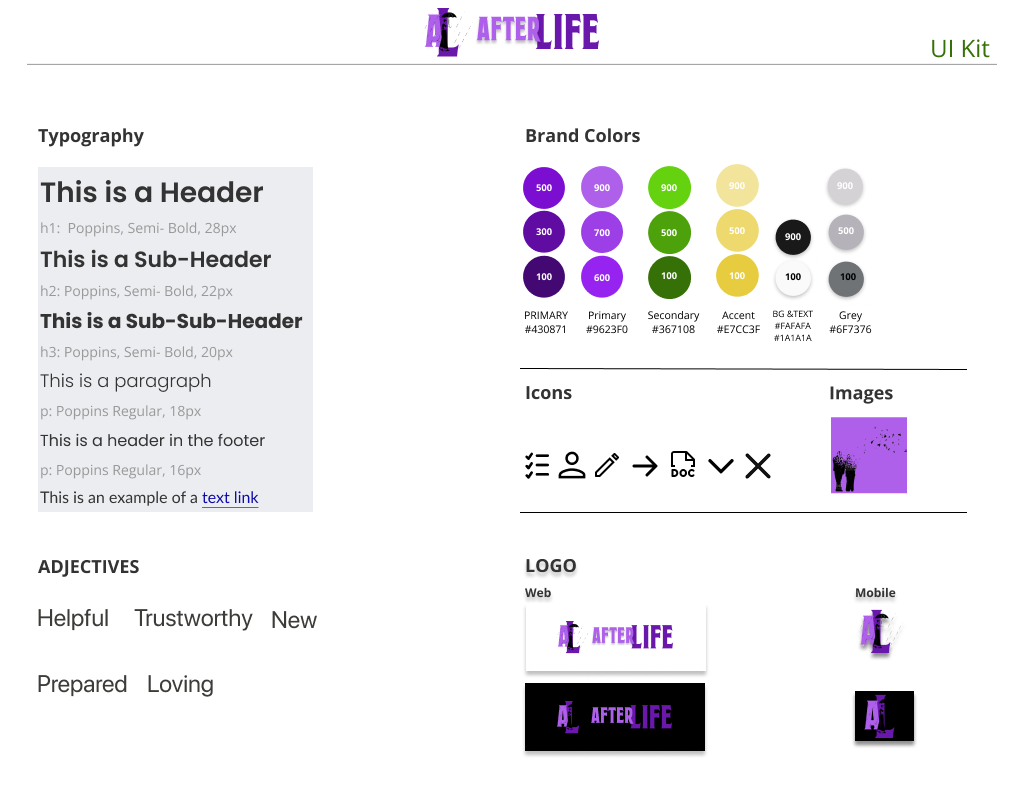 UI KIT COLOR And TYPOGRAPHY