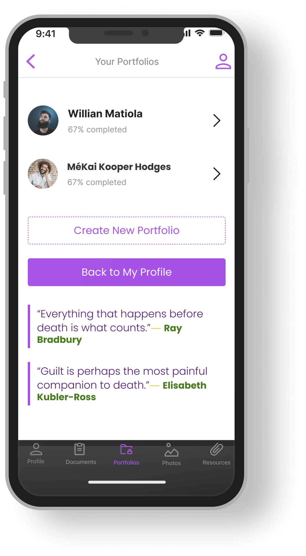 Portfolio Screen Original