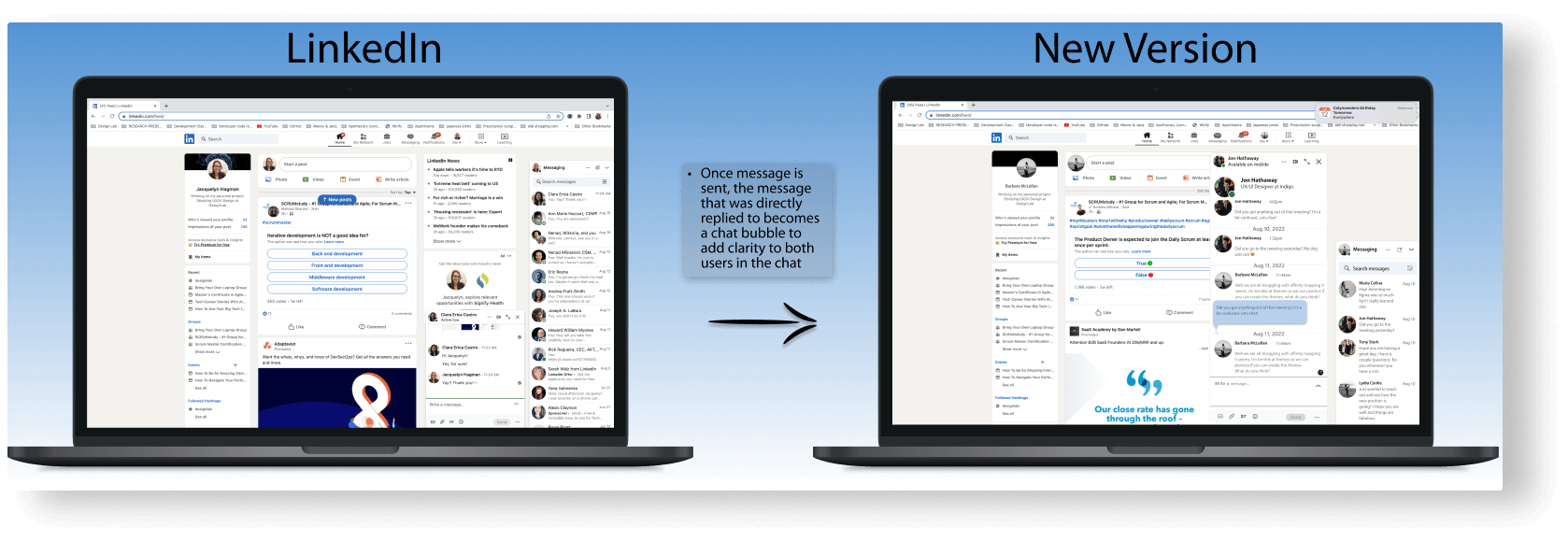 Desktop Chat reply bubble