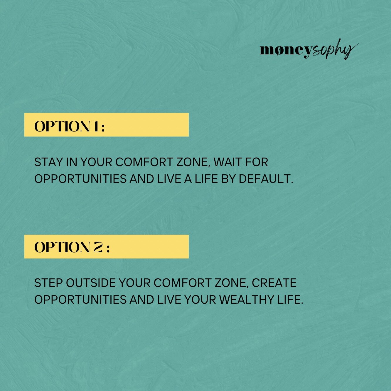Which option would you choose? 

I would select Option #2 no matter what ✅

#moneycoach #financialeducation #bydesign #personaldevelopment #mindset #growthmindset #abundancemindset #growthquotes