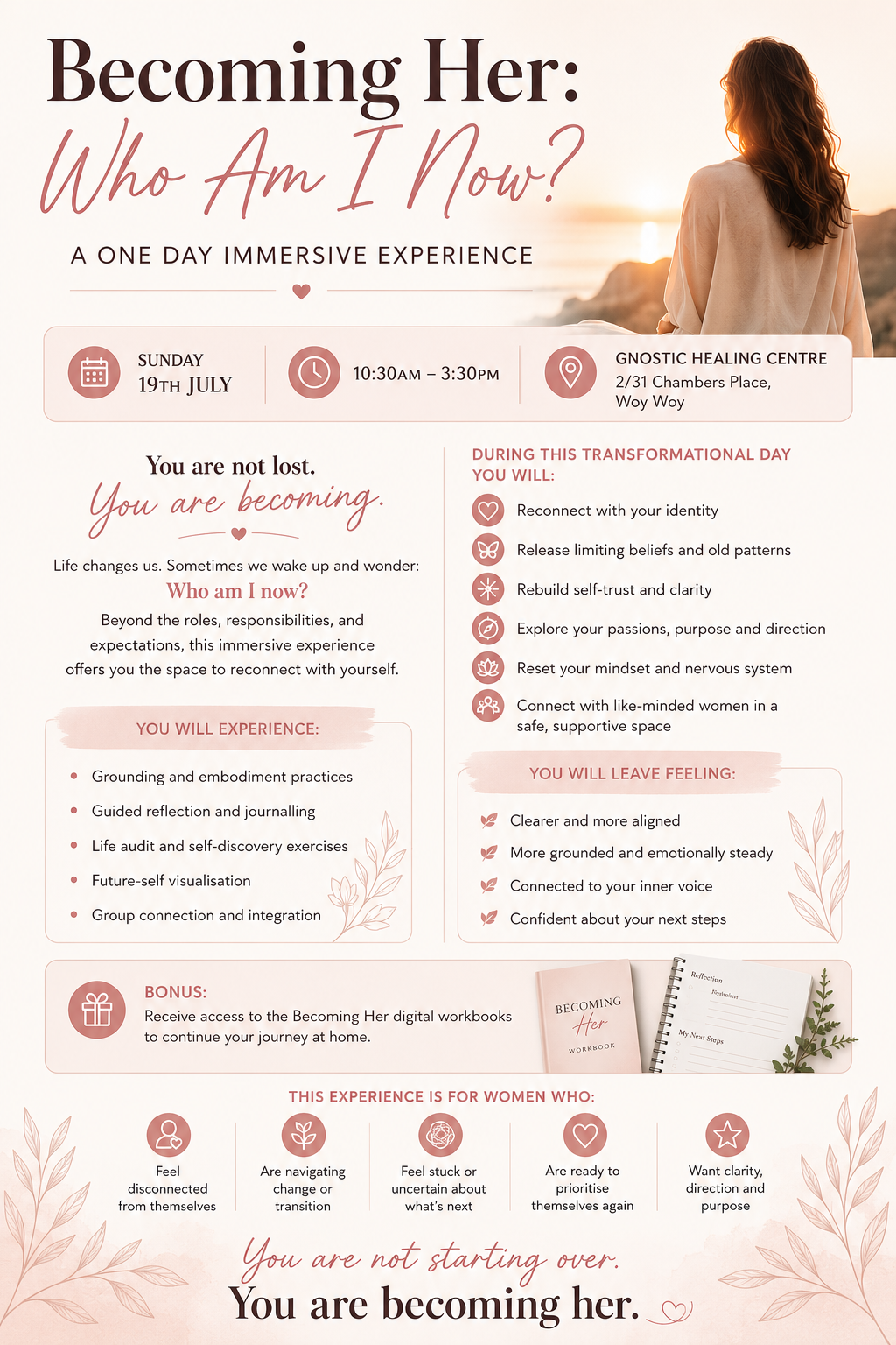 Becoming her - Who Am I Now? A One Day Immersive Experience