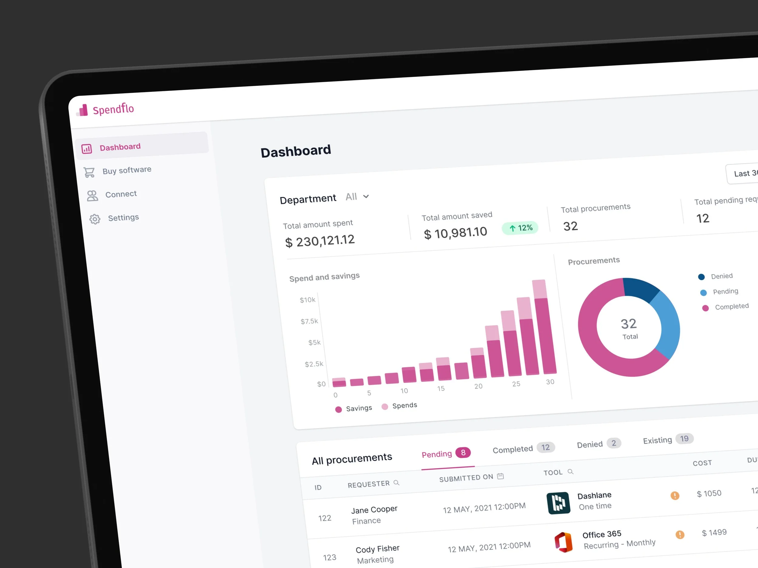 Spendflo UX/UI design