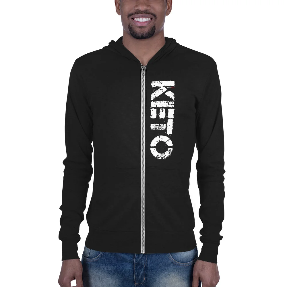 KETO Unisex Hoodie with a tear away label!