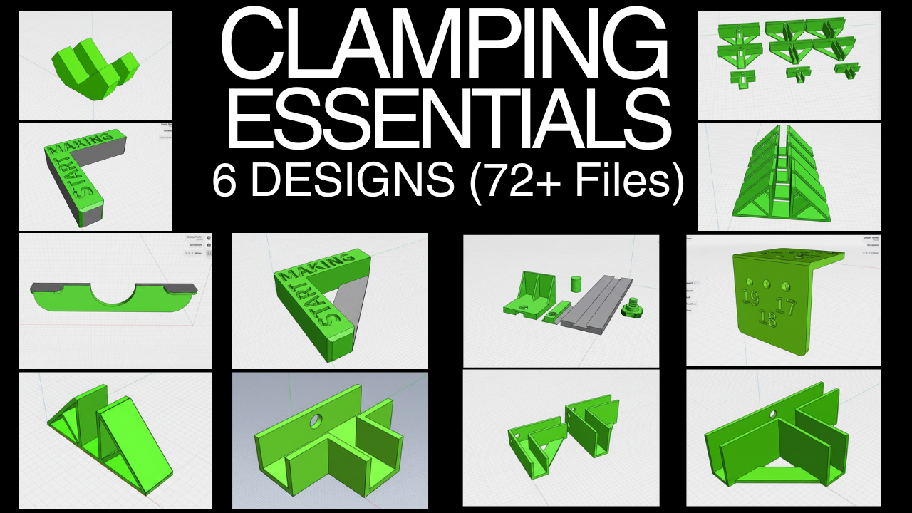 Sheet materials Assembly Jigs Full Bundle - 72 STL 3D print files.
