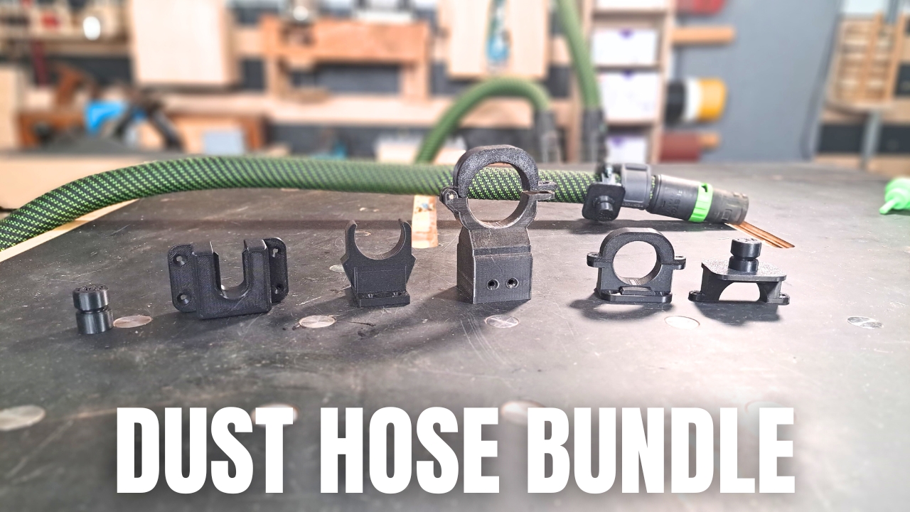 Dust Hose Accessory Bundle. STL 44 separate 3D print files.