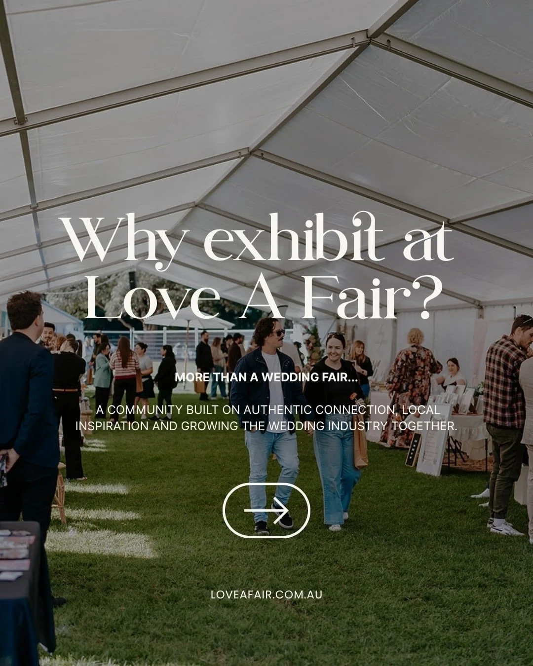 Why Love A Fair?

Because we&rsquo;re not just filling exhibitor spaces.

We&rsquo;re building a community.

For over 11 years, Love A Fair has brought together incredible local wedding businesses, engaged couples and industry professionals who belie