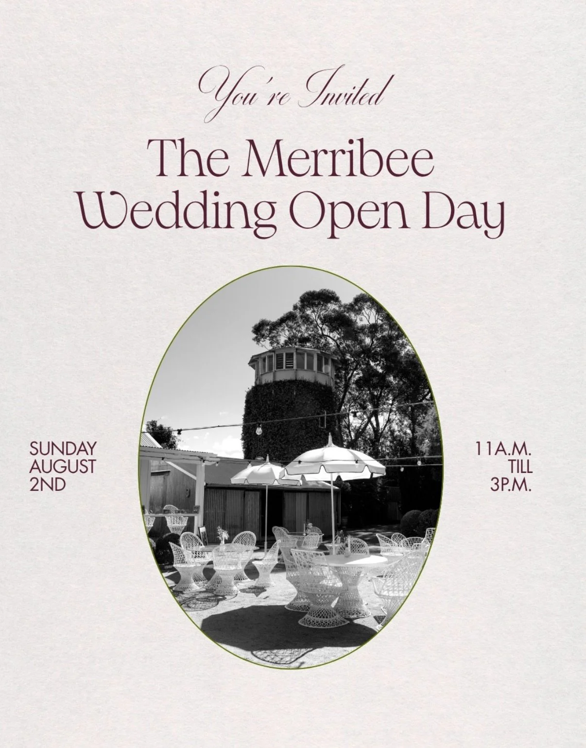 Planning your wedding? Here&rsquo;s something worth adding to your weekend plans&hellip; This Sunday, The Merribee Wedding Open Day is your chance to explore one of the South Coast&rsquo;s most beautiful wedding venues, meet a selection of talented l