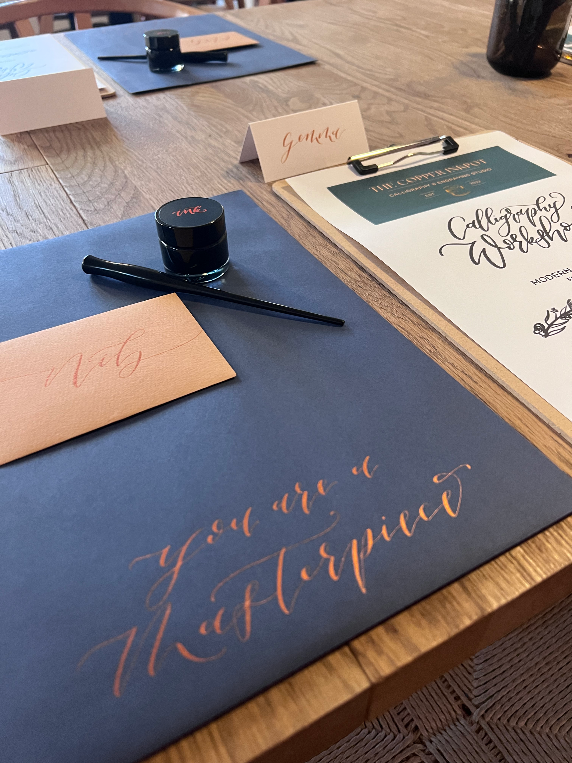 Modern Calligraphy Workshops in Norfolk and Suffolk